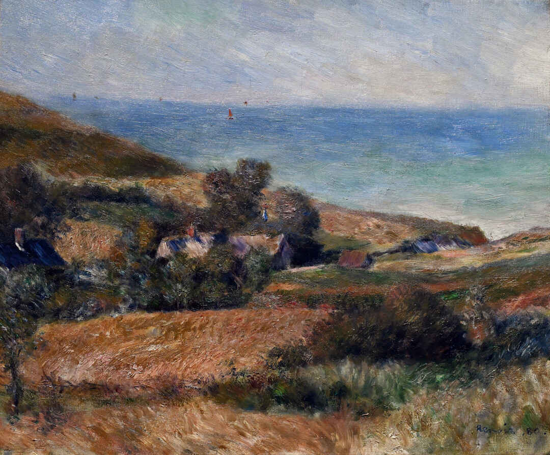 [이 그림] 르누아르의 '노르망디 바닷가', 빛과 색채로 포착한 해안의 순간!