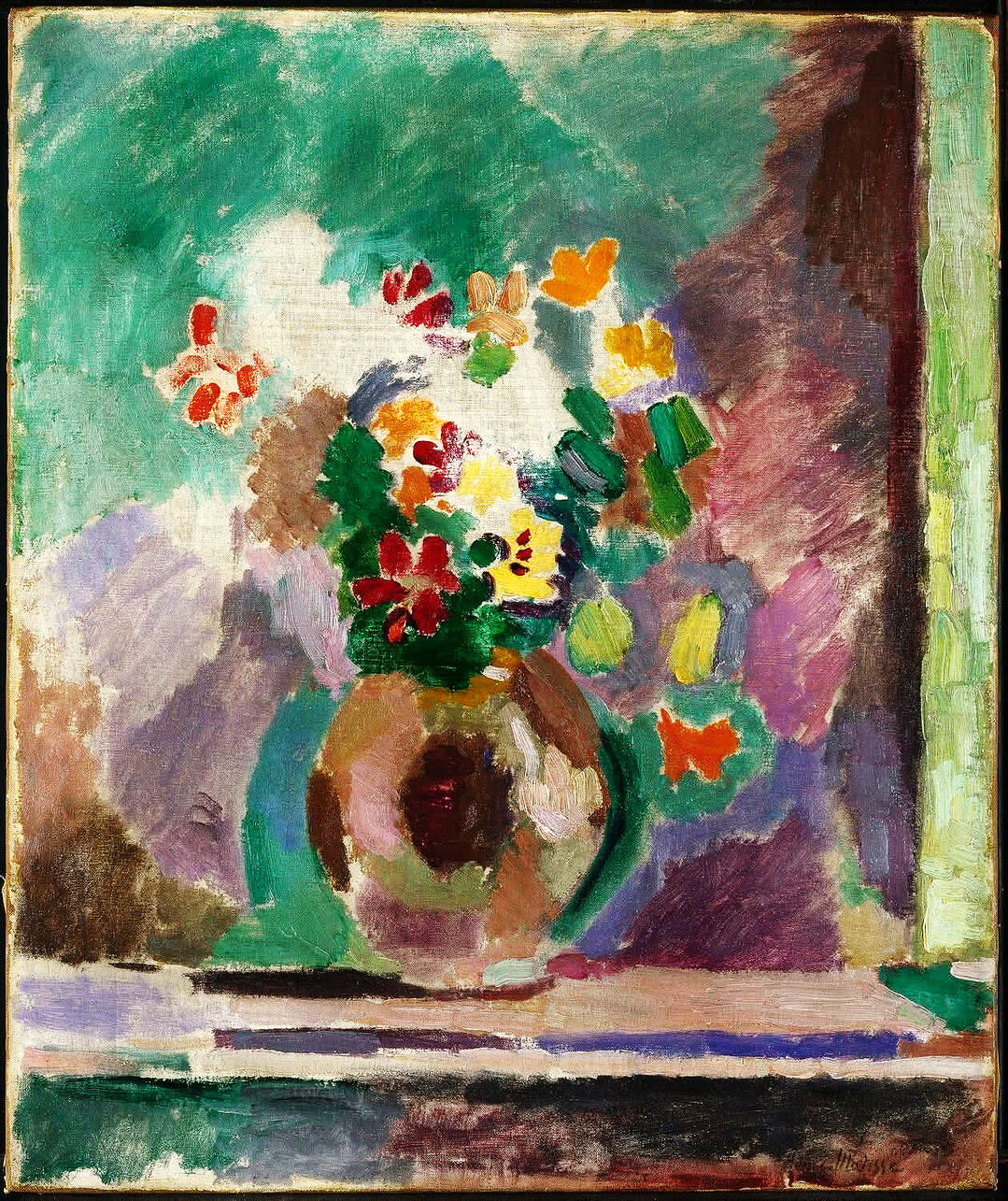 [이 그림] ‘야수의 붓질로 피어난 색채의 혁명’ 마티스의 '꽃(Fleurs)', 캔버스 위에 펼쳐놓은 원색의 폭발!