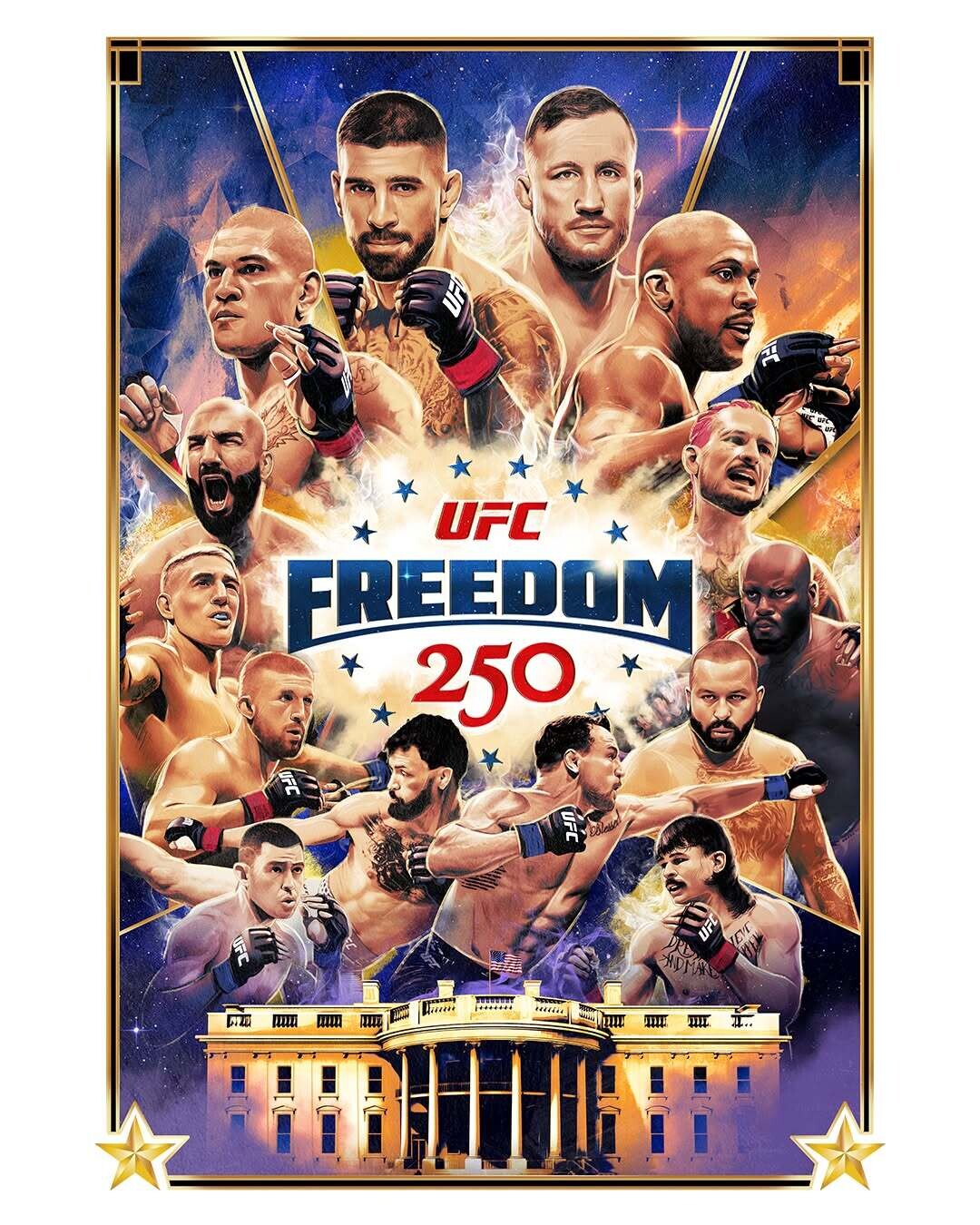 UFC, 美 건국 250주년 기념 백악관 대회 개최…두 체급 타이틀전 헤드라인